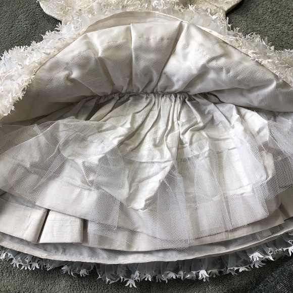 Kids Formal Party Wear Dress White Glitter 2-4T - Picture 6 of 9